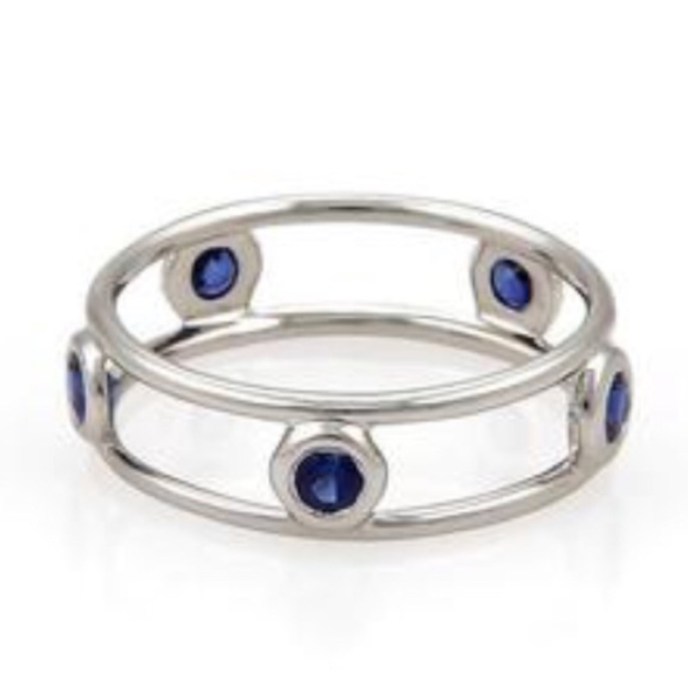 💙T&C Sapphire & Platinum Ring - Picture 1 of 6